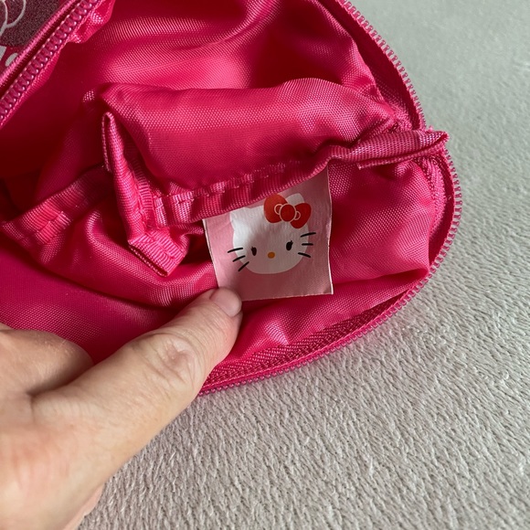 Hello Kitty vintage Cosmetic Case. Pink & White. NWOT Excellent Condion - Picture 10 of 11